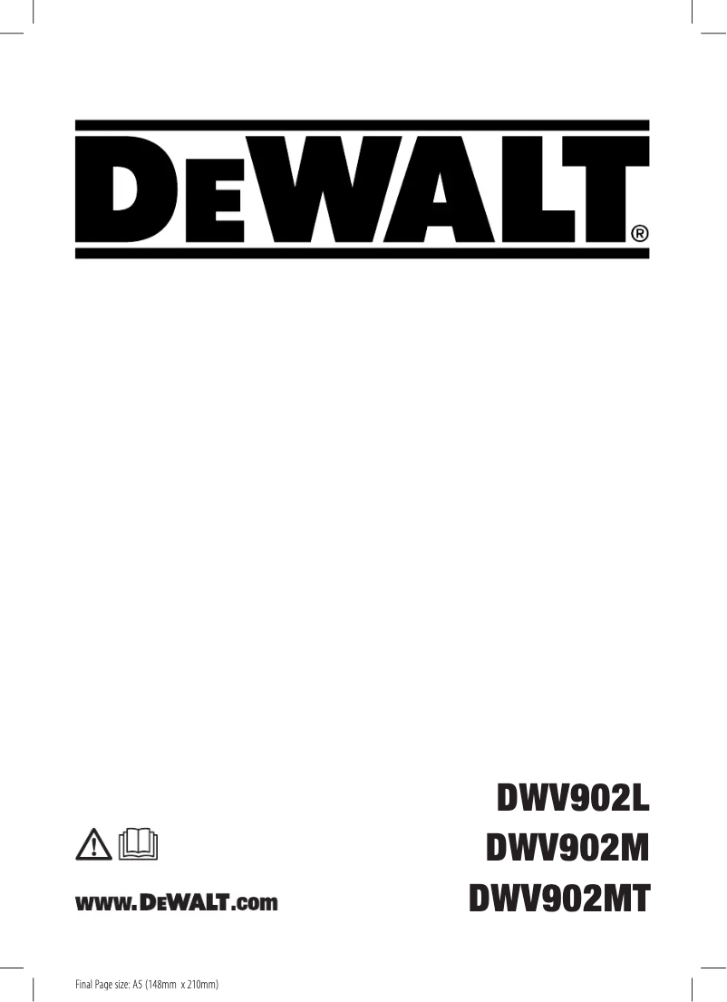 Página 1 del manual Manual de usuario DeWalt DWV902M
