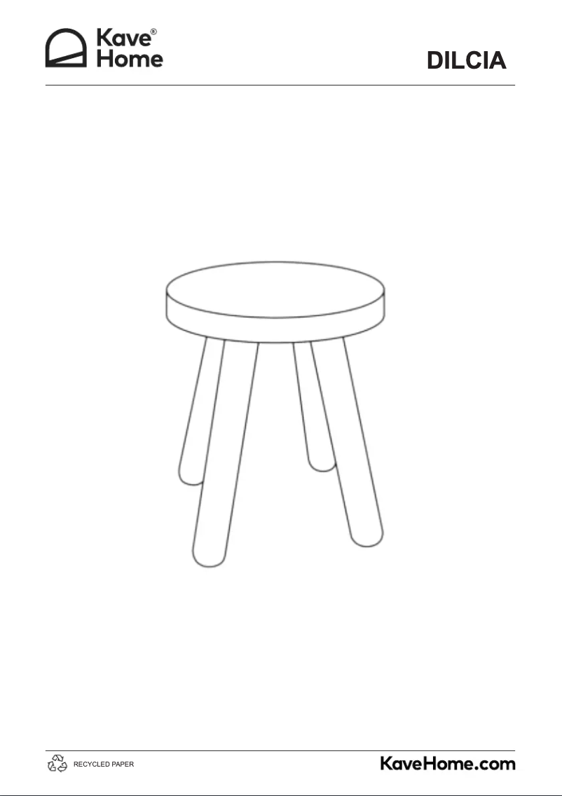 Page 1 de la notice Manuel utilisateur Kave Home Dilcia