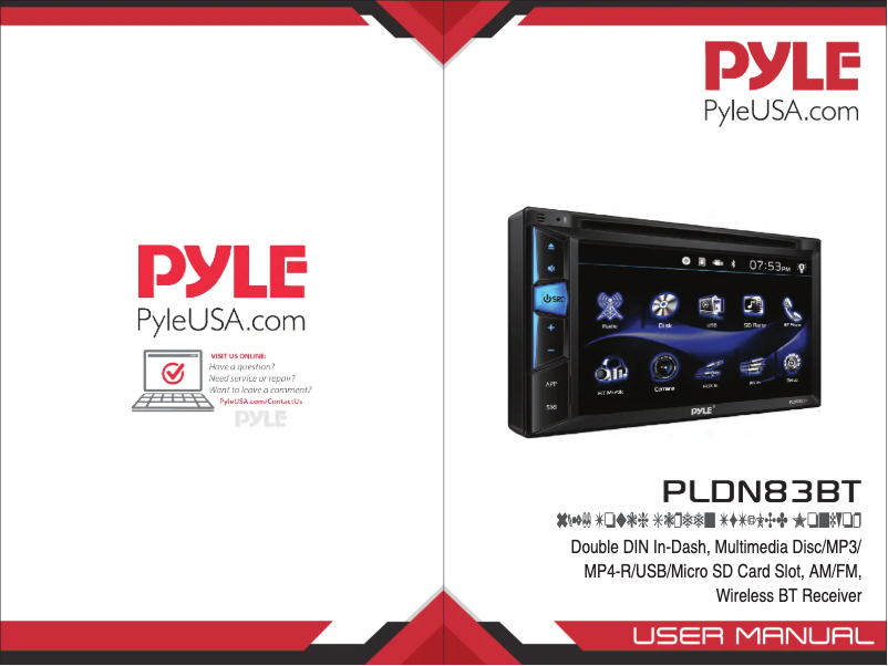 Image de la première page du manuel de l'appareil PLDN83BT