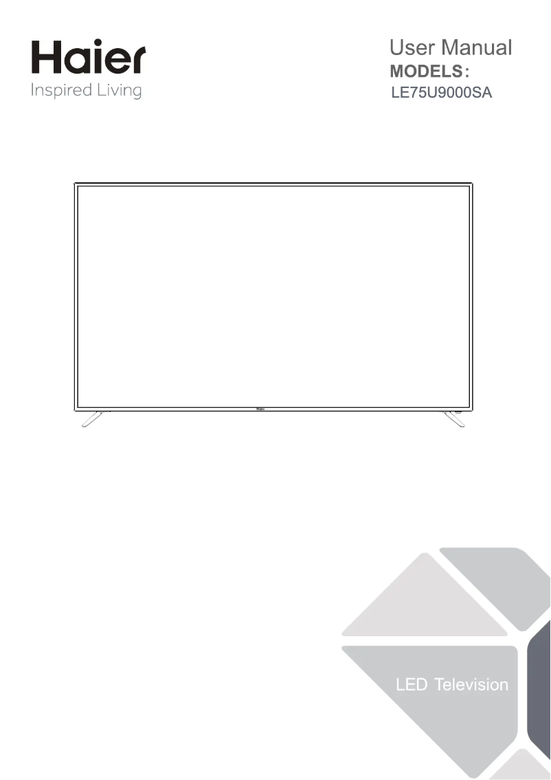 Page 1 de la notice Manuel utilisateur Haier LE75U9000SA