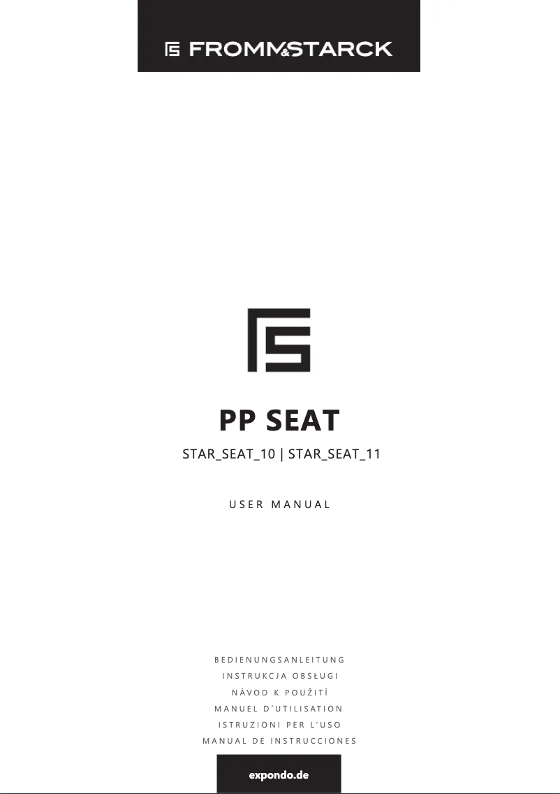 Page 1 de la notice Manuel utilisateur Fromm & Starck STAR_SEAT_11