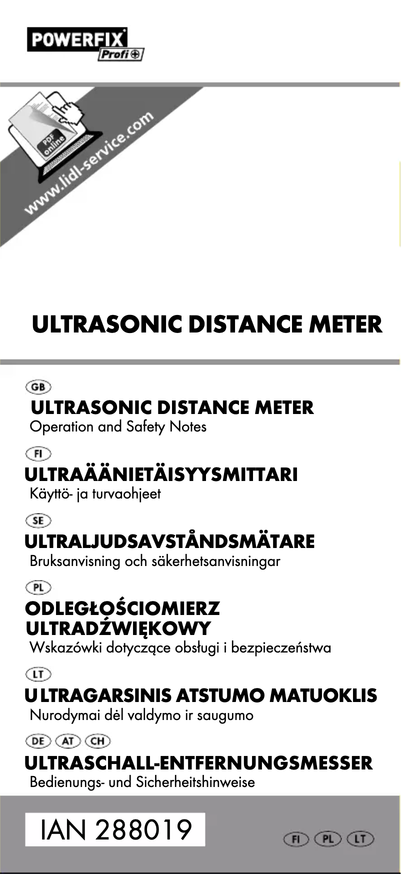 Página 1 del manual Manual de usuario Powerfix HG03064A