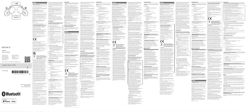 Page 1 de la notice Manuel utilisateur Sony LinkBuds YY2953