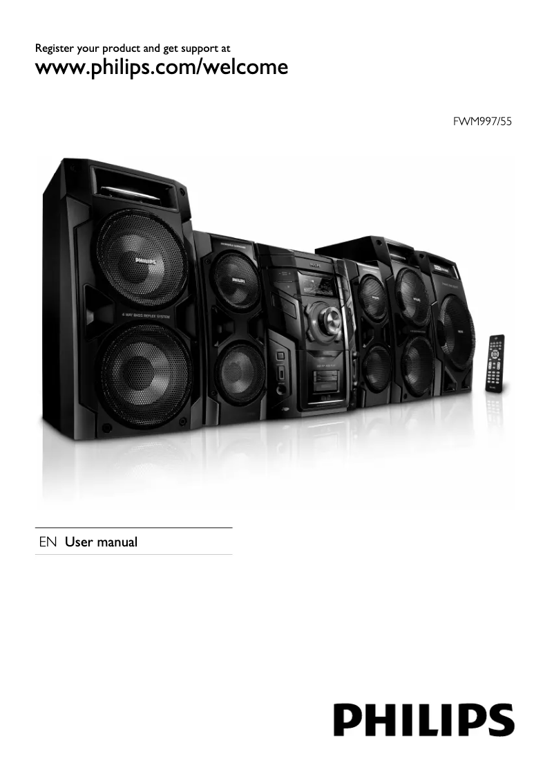 Page n°1 - Manuel utilisateur Philips FWM997X