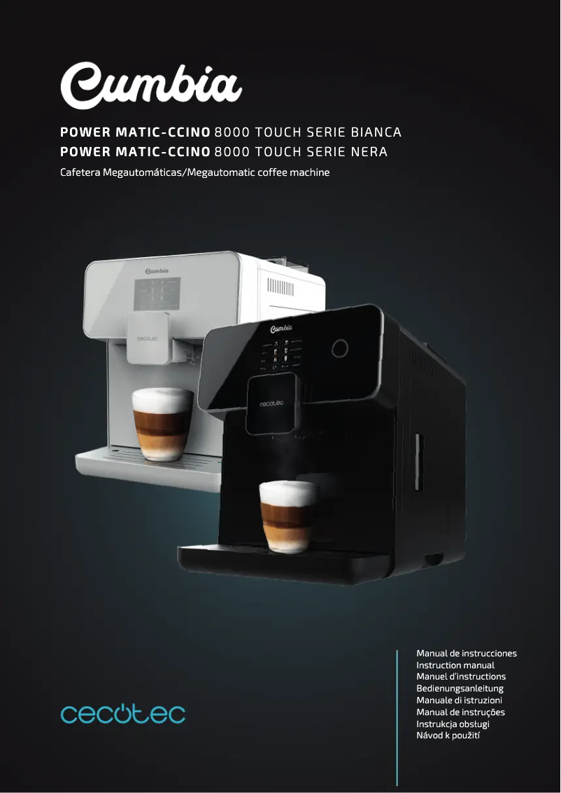 Page n°1 - Manuel utilisateur Cecotec Power Matic-ccino 8000 Touch