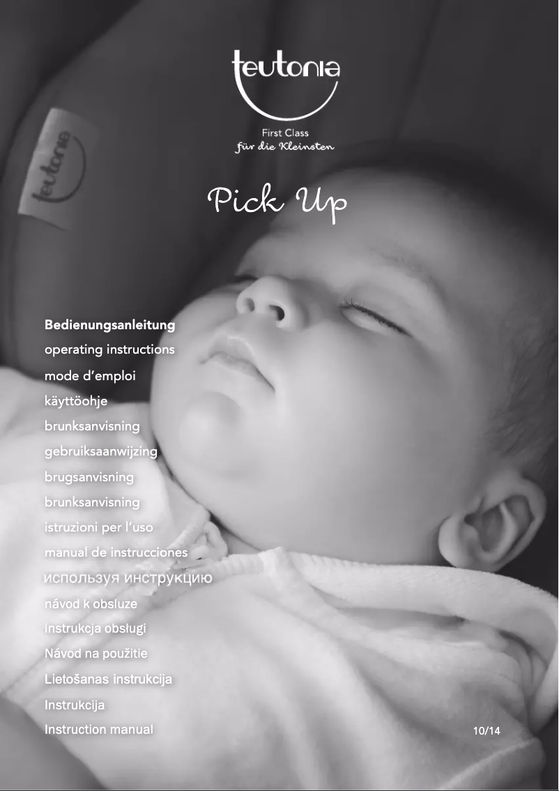 Page n°1 - Manuel utilisateur Teutonia Pick Up (2015)
