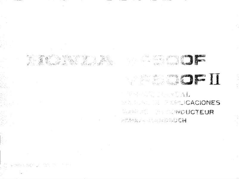 Página 1 del manual Manual de usuario Honda VF500F (1983)