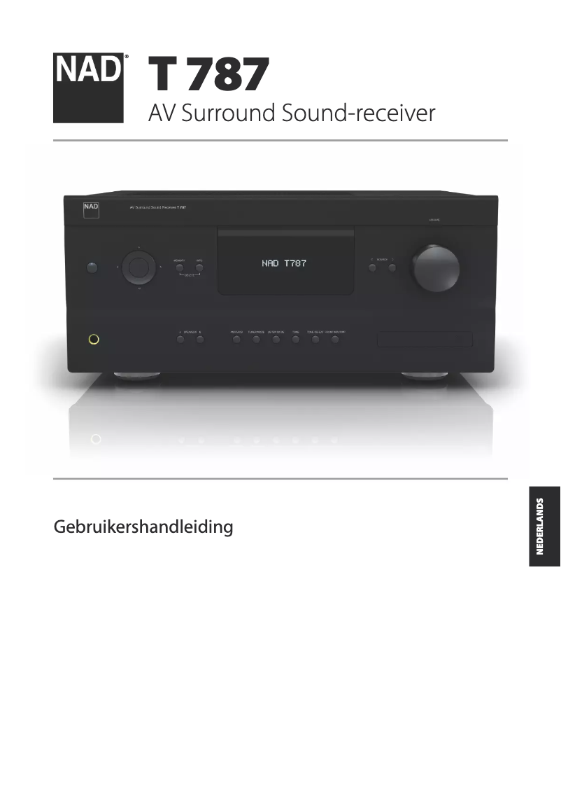 Page 1 de la notice Manuel utilisateur NAD T787