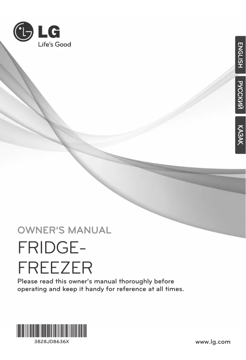 Page 1 de la notice Manuel utilisateur LG GR-N309LLA