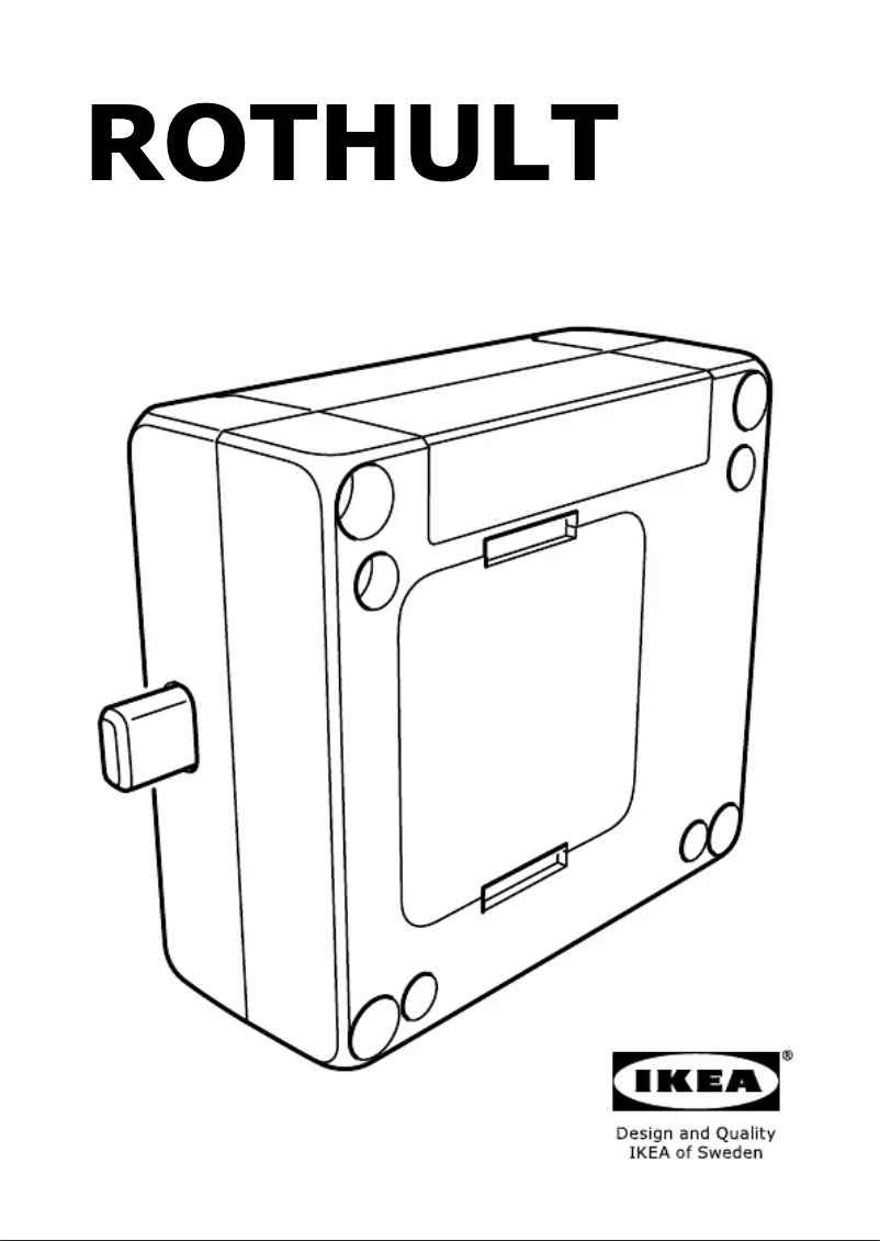 Page 1 de la notice Manuel utilisateur Ikea ROTHULT 504.179.25