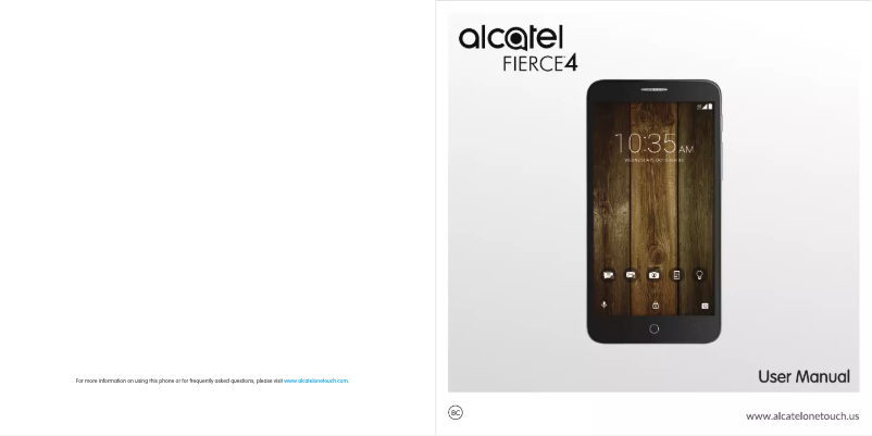 Page 1 de la notice Manuel utilisateur Alcatel Fierce 4