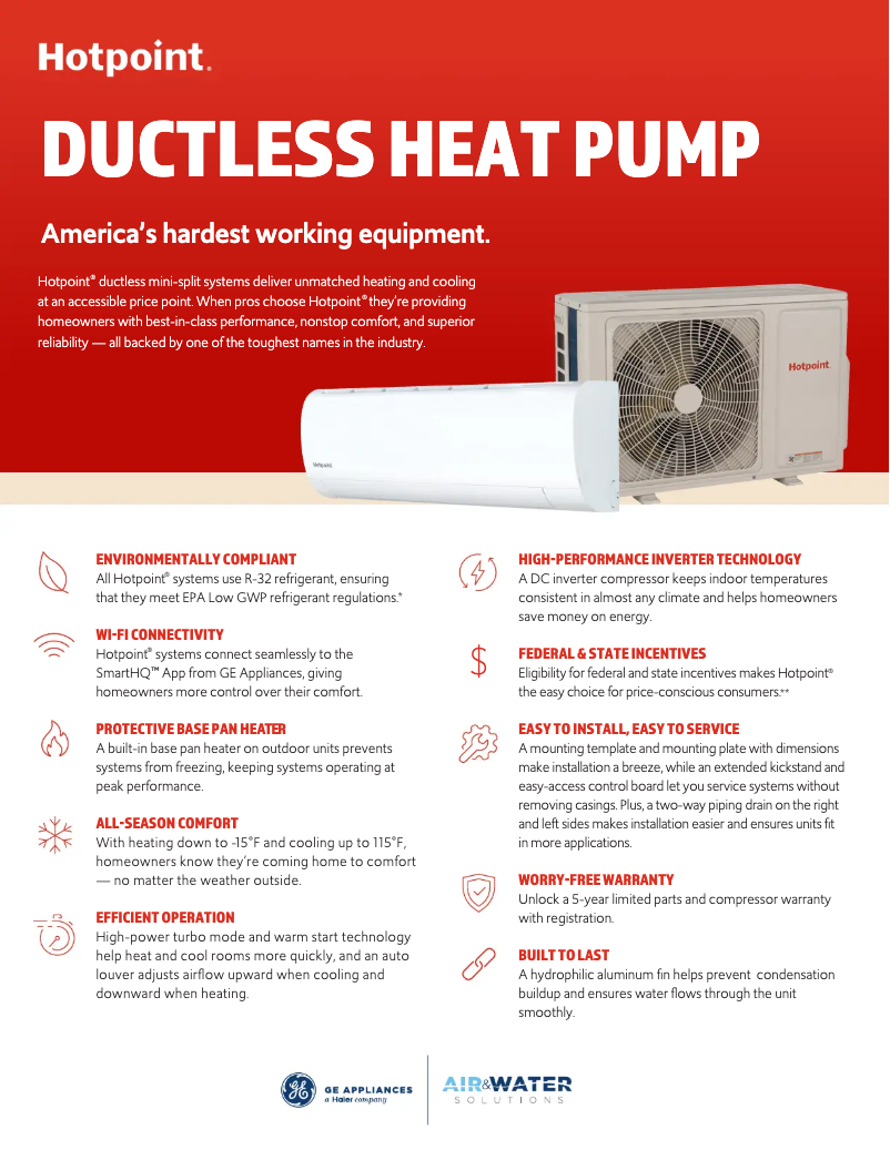 Page 1 de la notice Fiche technique Hotpoint 1H24HN2DAA