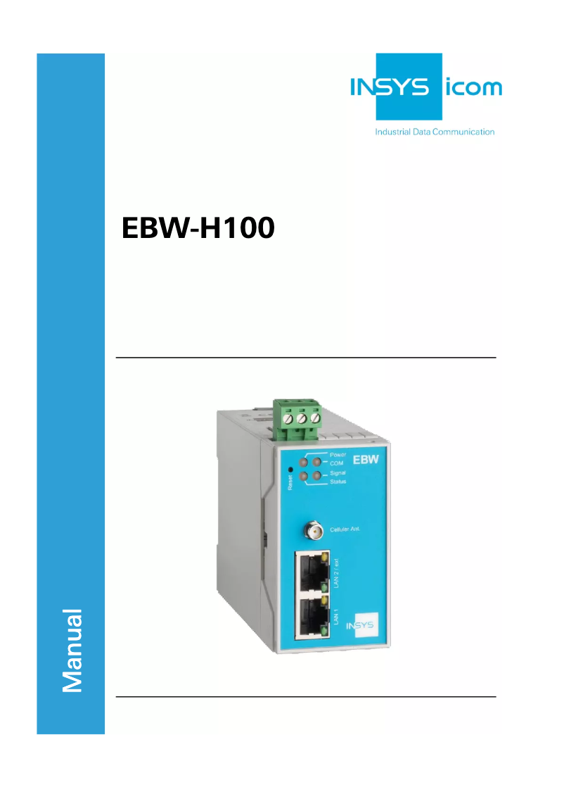 Page n°1 - Manuel utilisateur Insys EBW-H100