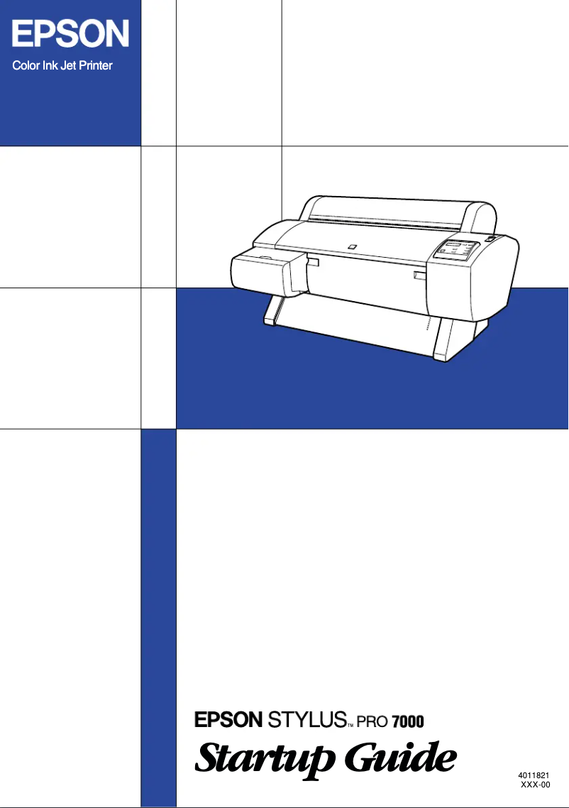 Image de la première page du manuel de l'appareil Stylus Pro 7000