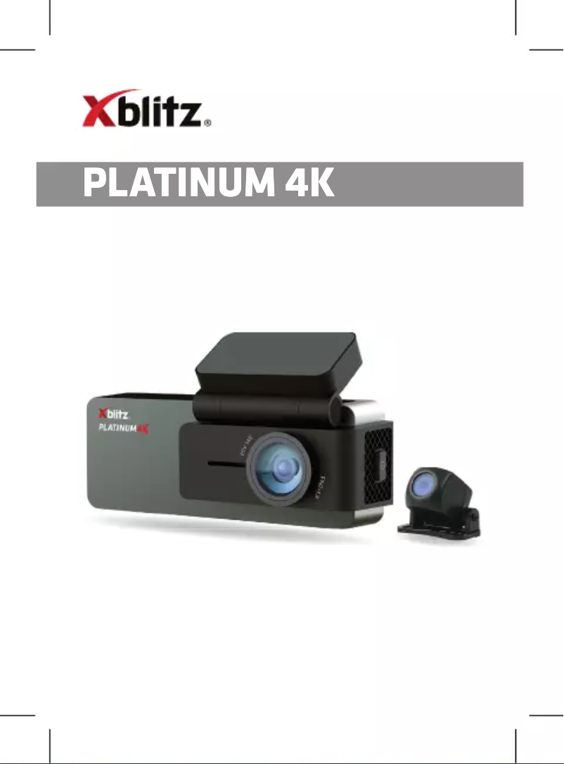 Page n°1 - Manuel utilisateur Xblitz Platinum 4K