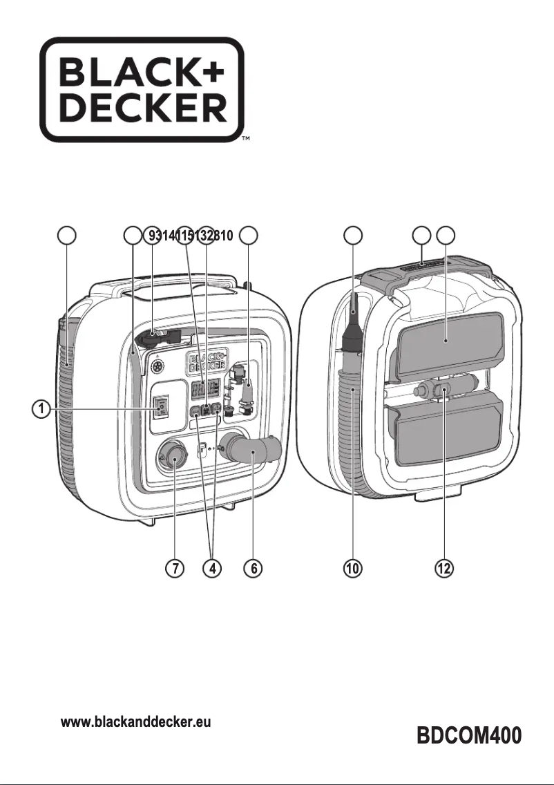 Página 1 del manual Manual de usuario Black & Decker BDCOM400