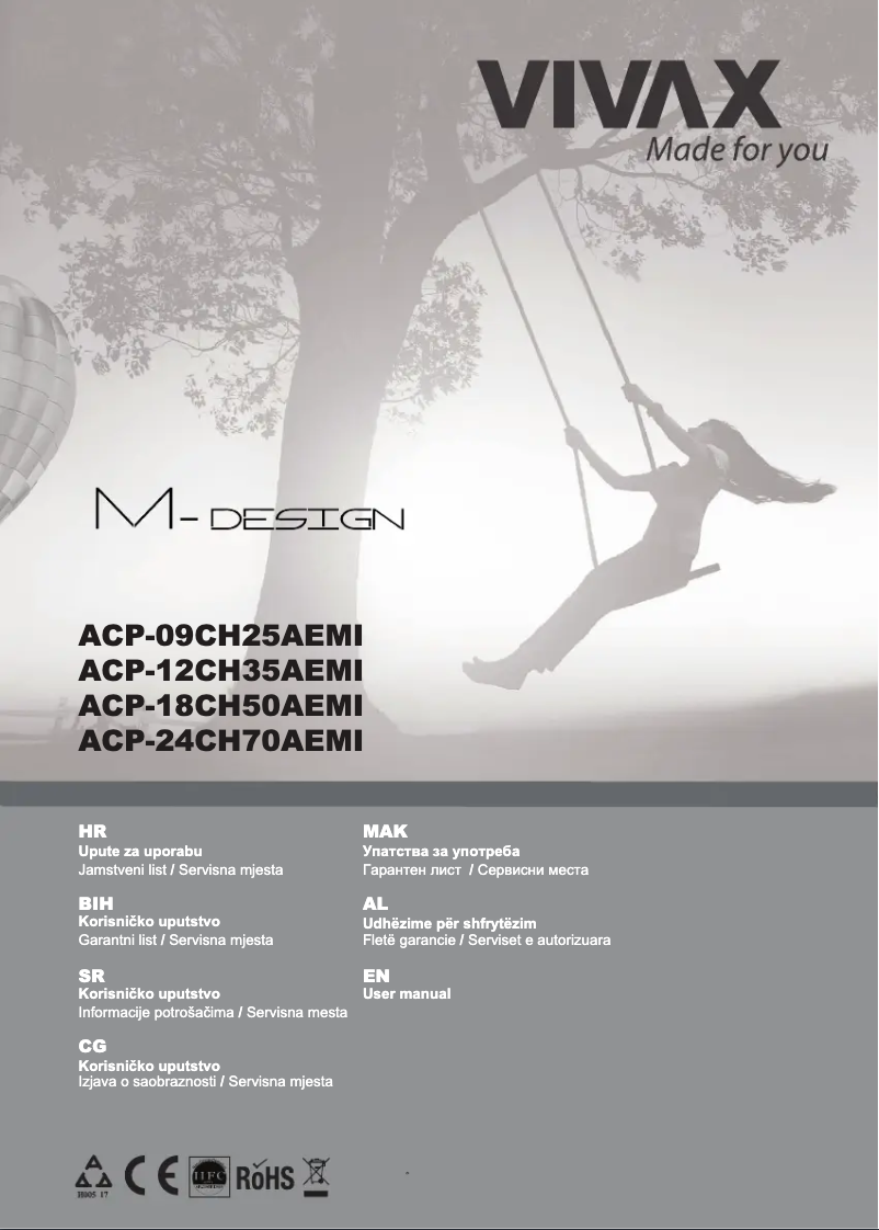 Page 1 of the manual User Manual Vivax ACP-18CH50AEMI