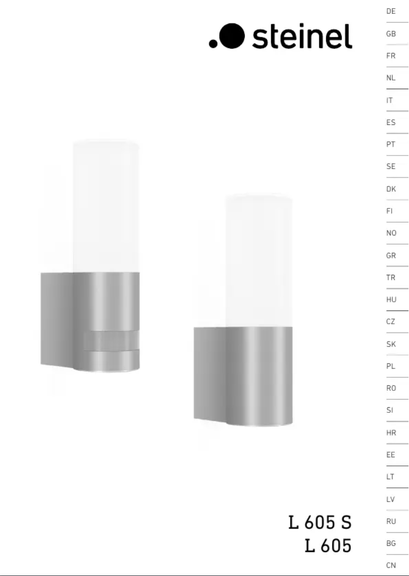 Page 1 de la notice Manuel utilisateur Steinel L 605 S