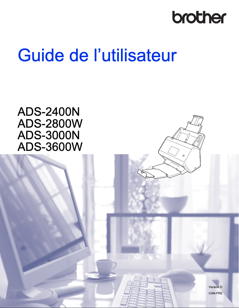 Page n°1 - Manuel utilisateur Brother ImageCenter ADS-3600W