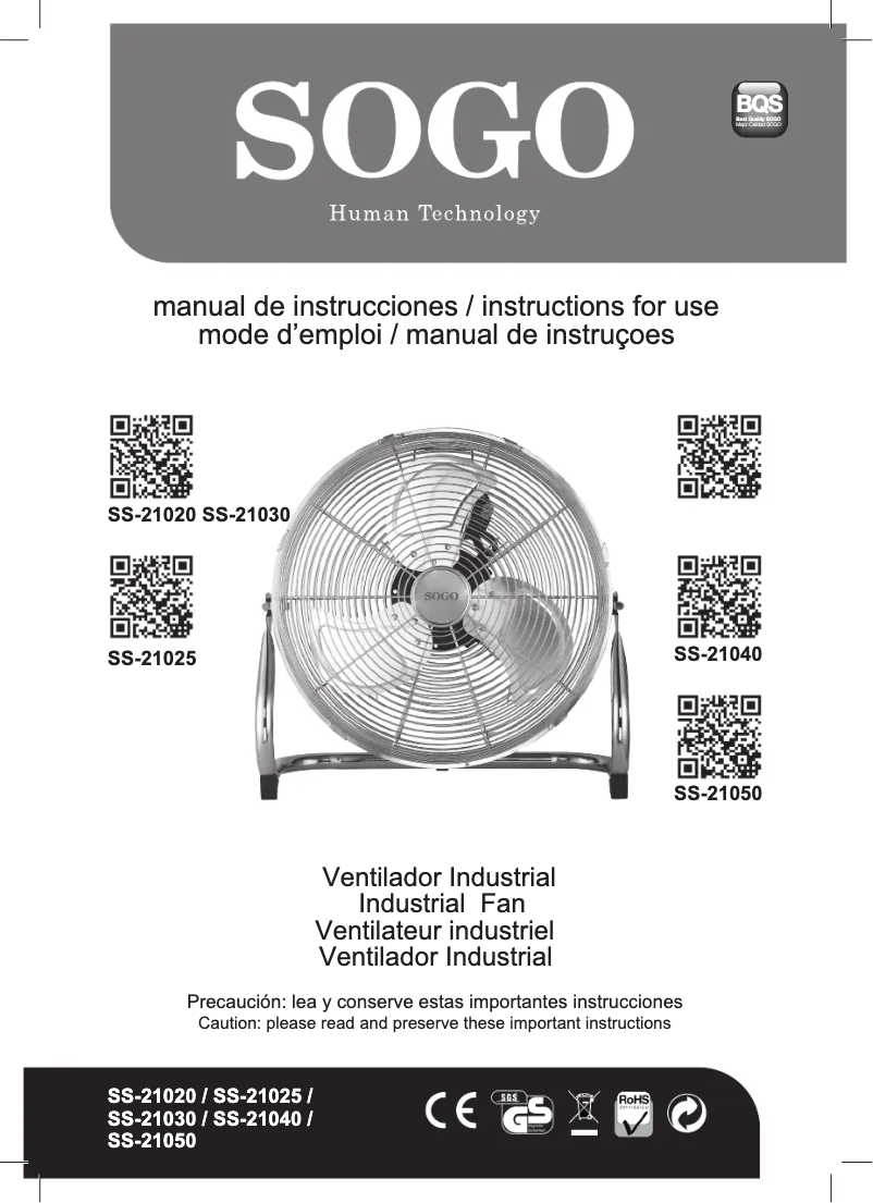 Página 1 del manual Manual de usuario Sogo VEN-SS-21030