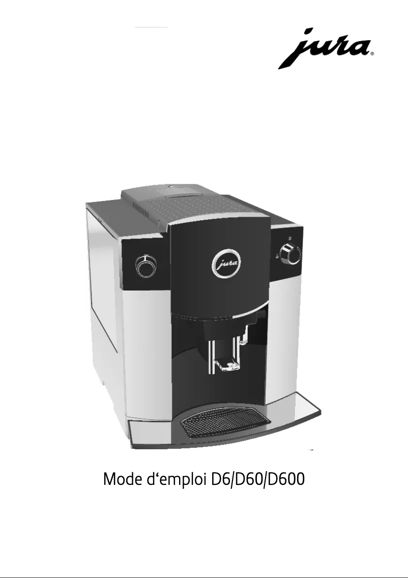 Page 1 de la notice Manuel utilisateur Jura D600