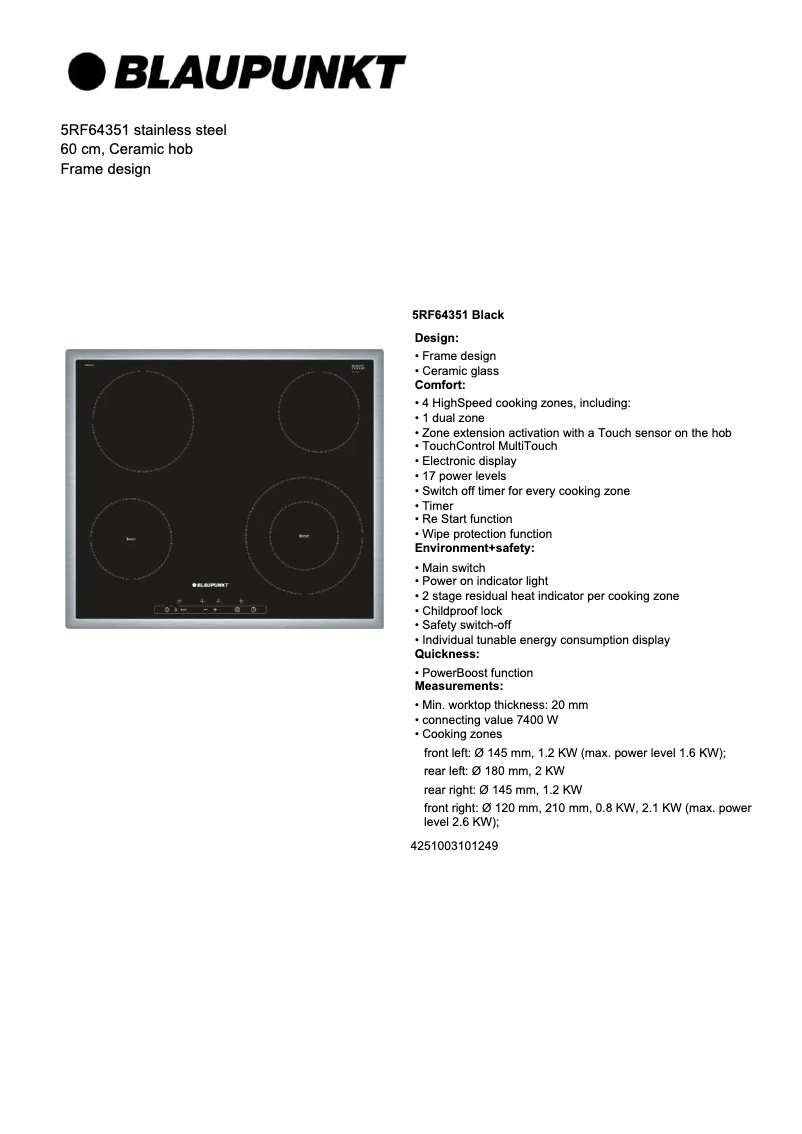 Image de la première page du manuel de l'appareil 5RF64351