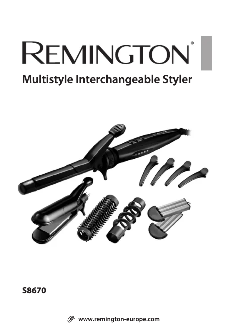 Page 1 de la notice Manuel utilisateur Remington S8670