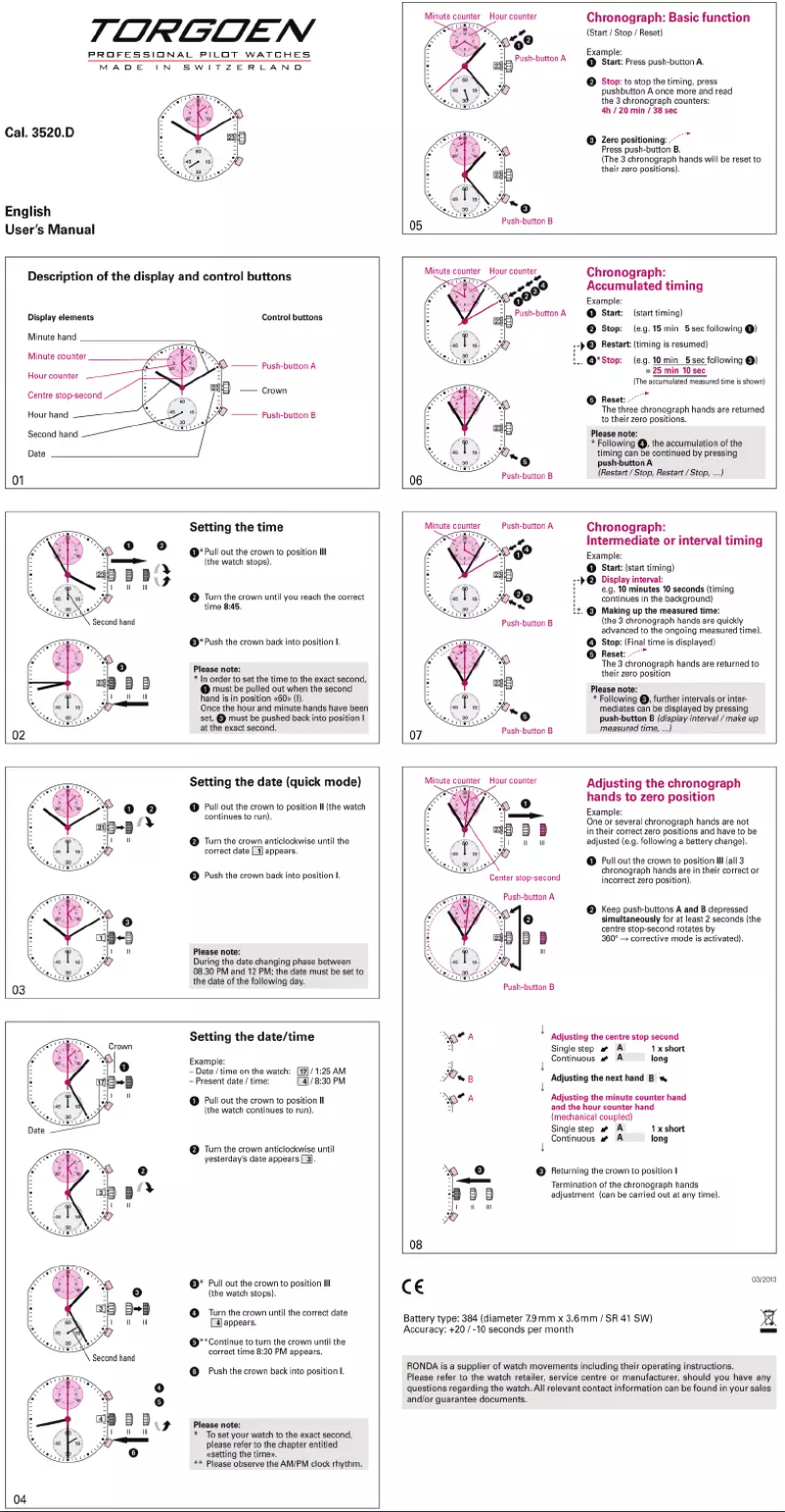 Image de la première page du manuel de l'appareil T33BK45M