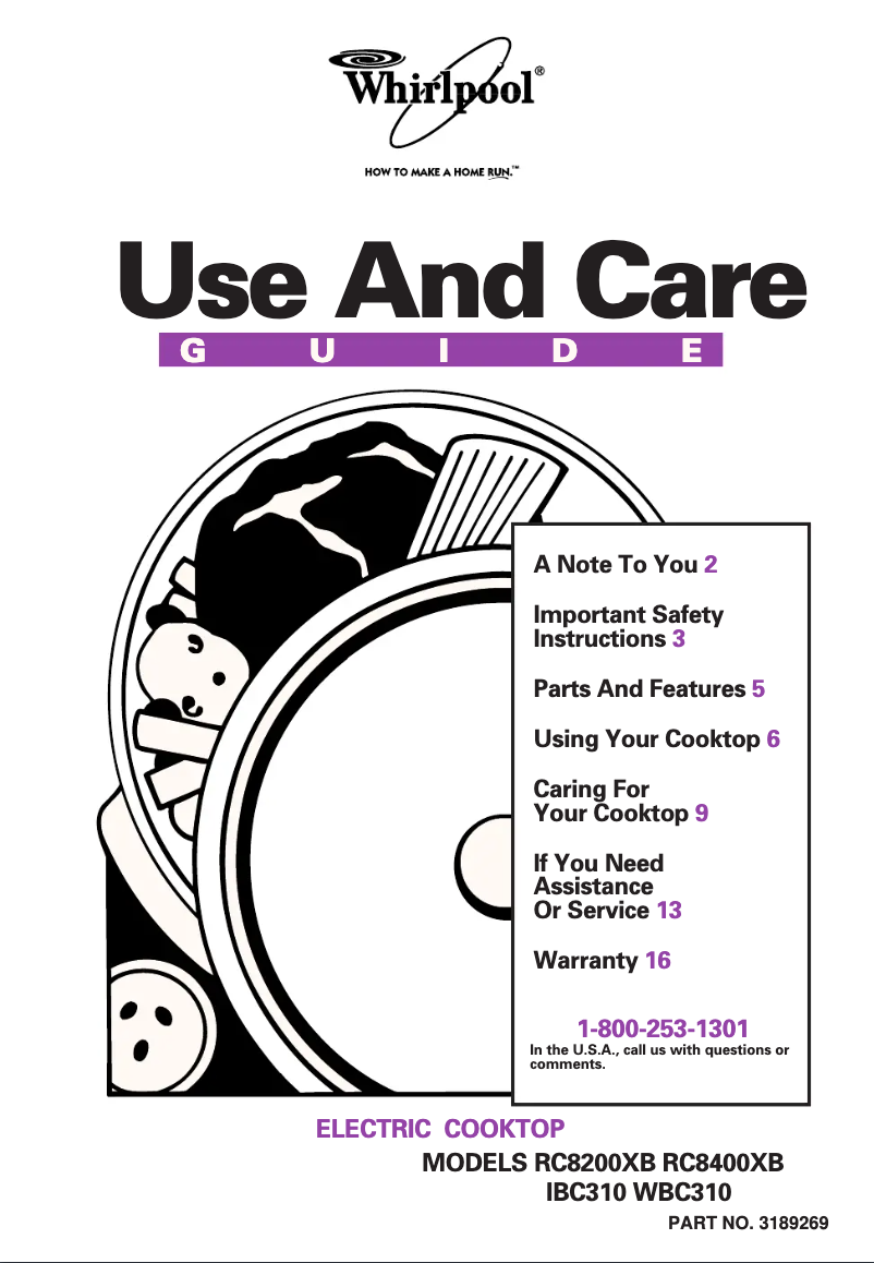 Image de la première page du manuel de l'appareil RC8200XBH2