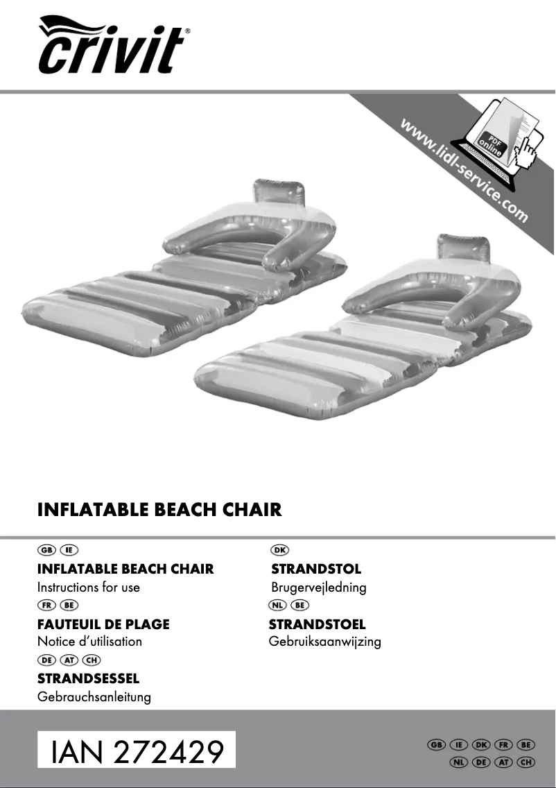 Page n°1 - Manuel utilisateur Crivit IAN 272429
