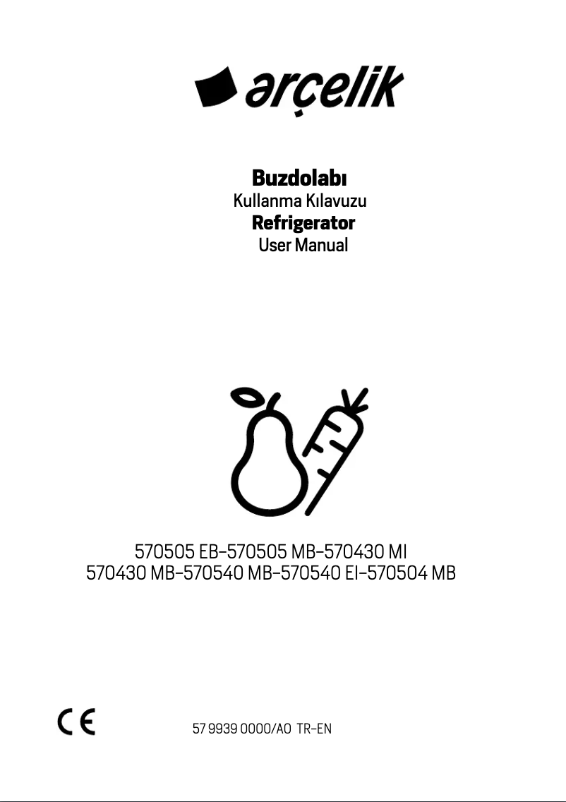 Page 1 de la notice Manuel utilisateur Arçelik 570504 MB