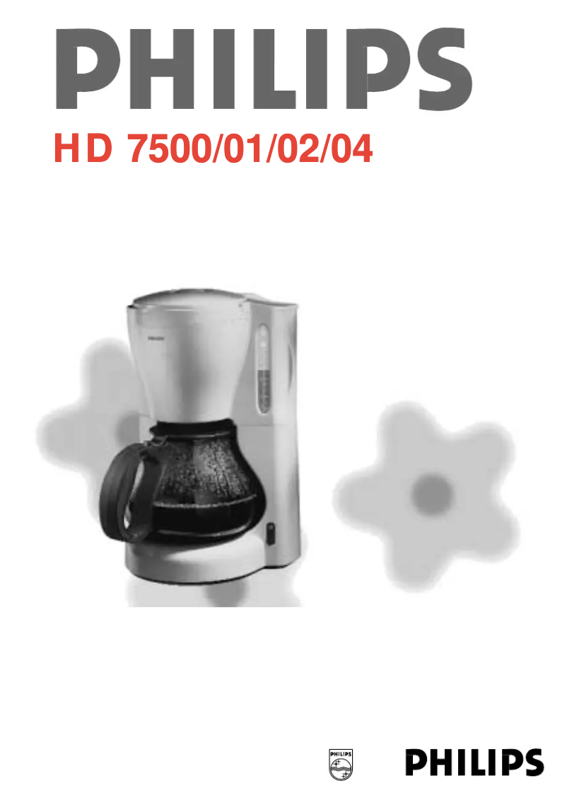 Page n°1 - Manuel utilisateur Philips Cafe gaia HD7504