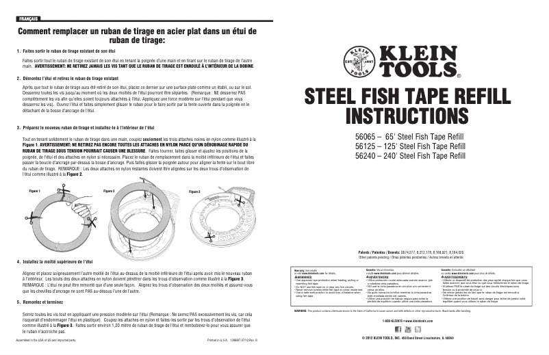 Page 1 de la notice Manuel utilisateur Klein Tools 56065