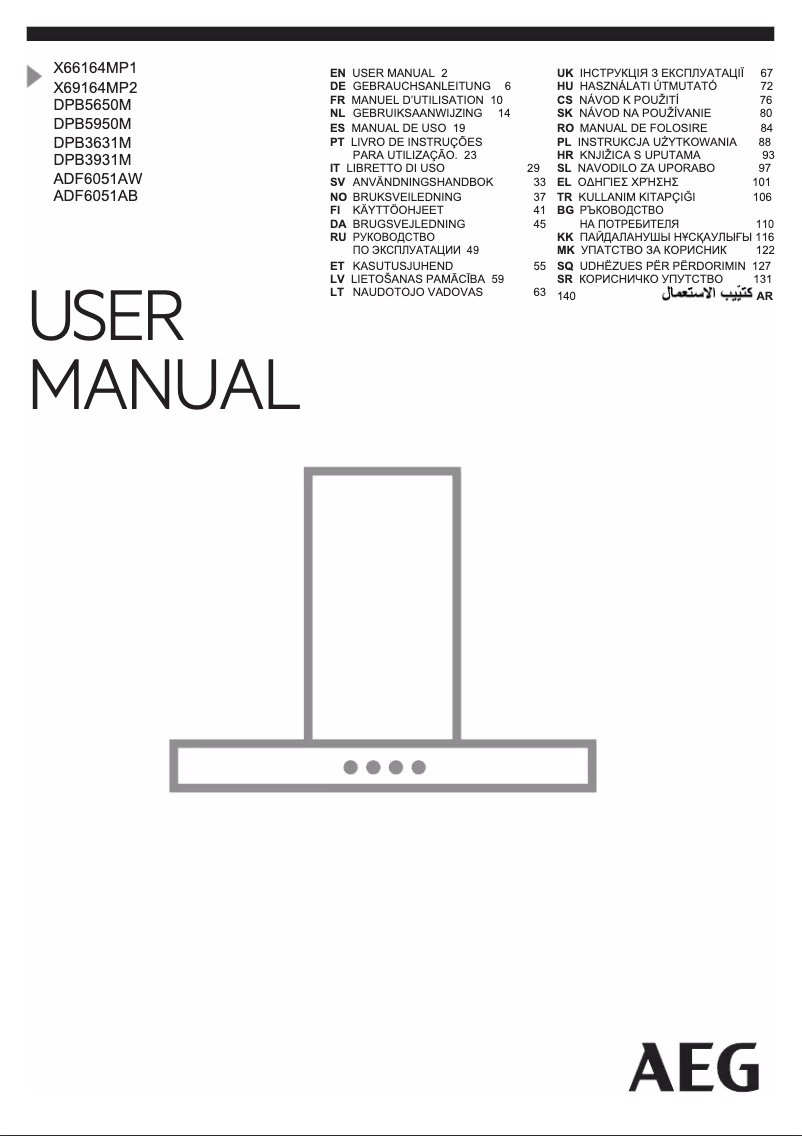 Image de la première page du manuel de l'appareil DPB3631M