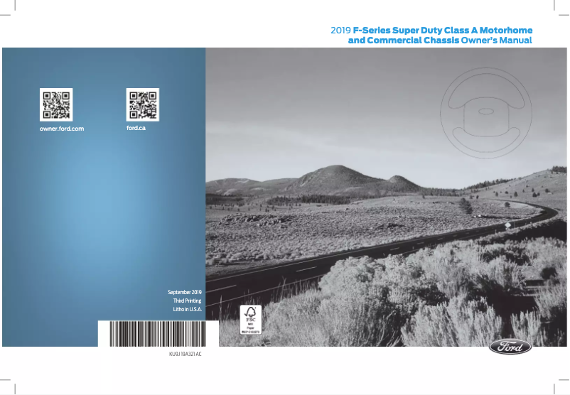 Page 1 de la notice Manuel utilisateur Ford F-59 Commercial Stripped Chassis (2019)