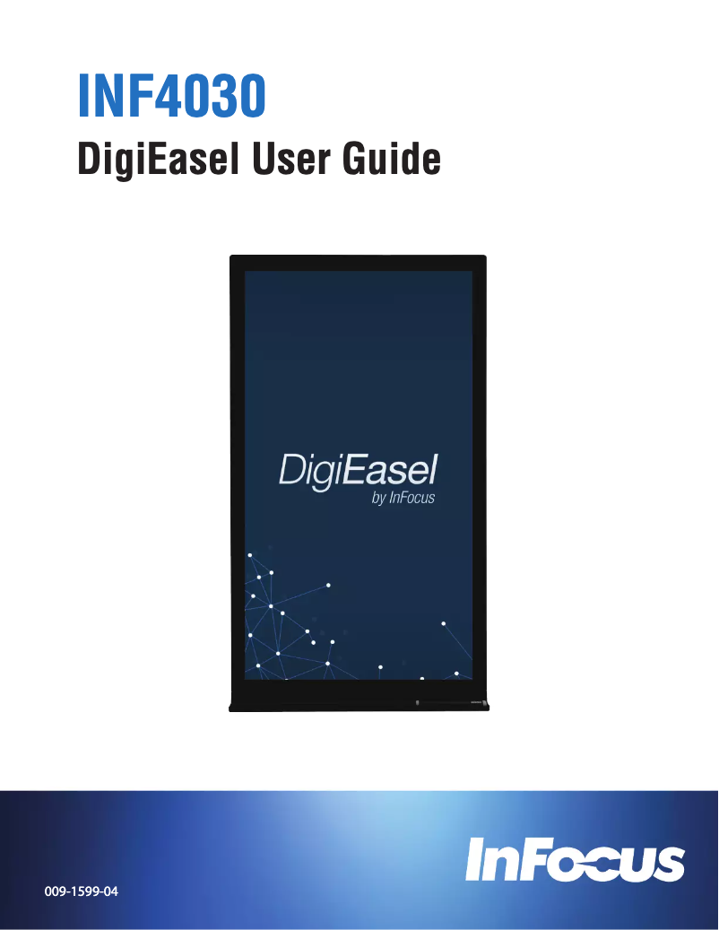 Page 1 de la notice Manuel utilisateur InFocus INF4030CBP