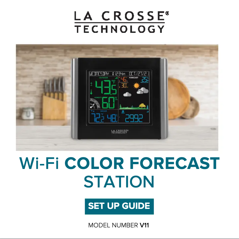 Page n°1 - Manuel utilisateur La Crosse Technology V11