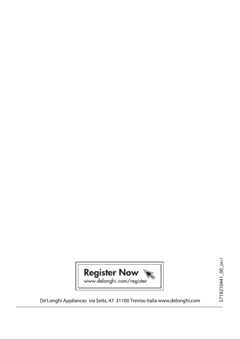 Page 1 de la notice Manuel utilisateur DeLonghi XL165.41