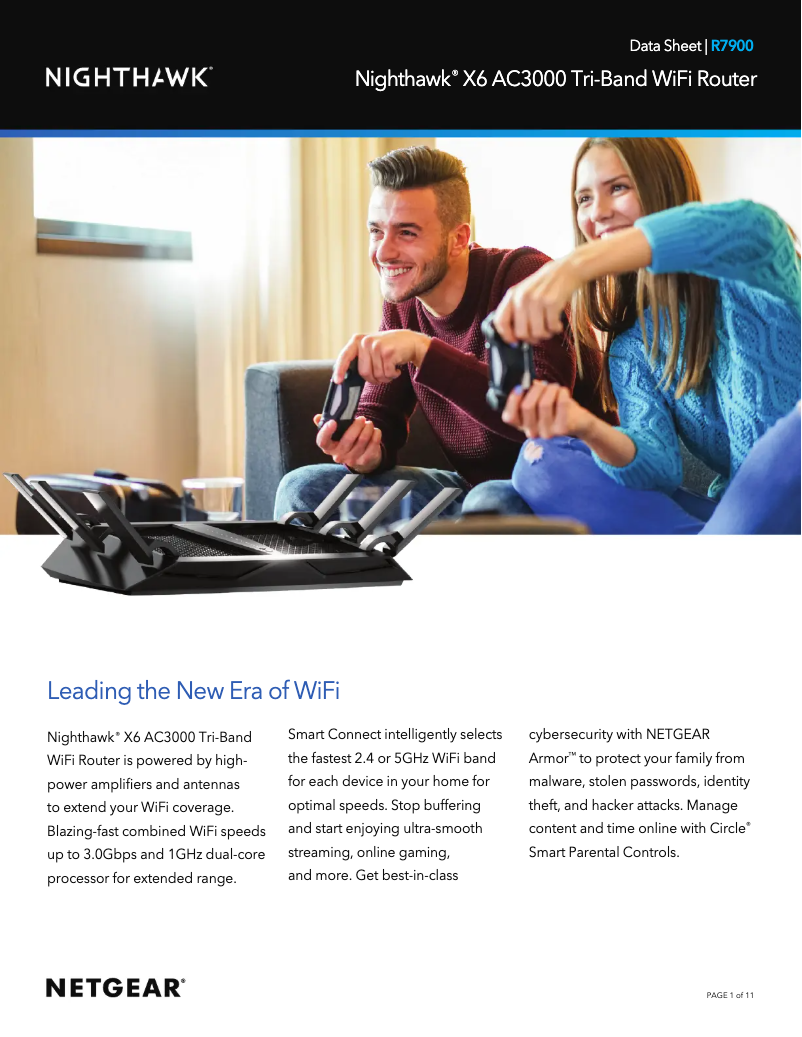 Image de la première page du manuel de l'appareil Nighthawk X6 R7900
