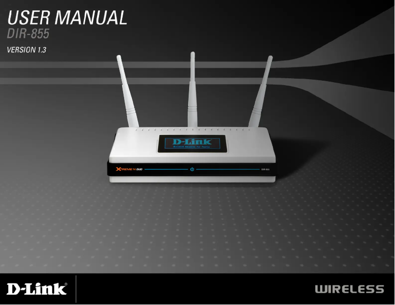 Page 1 de la notice Manuel utilisateur D-Link DIR-855