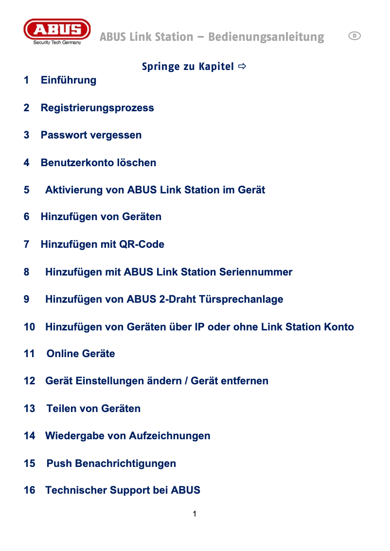 Page n°1 - Manuel utilisateur Abus APP12700