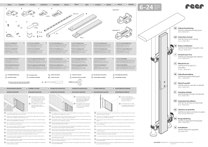 Page 1 of the manual User Manual Reer StairFlex