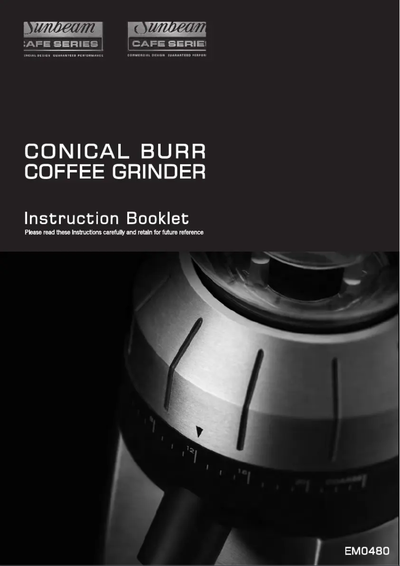 Image de la première page du manuel de l'appareil Cafe Series EM0480