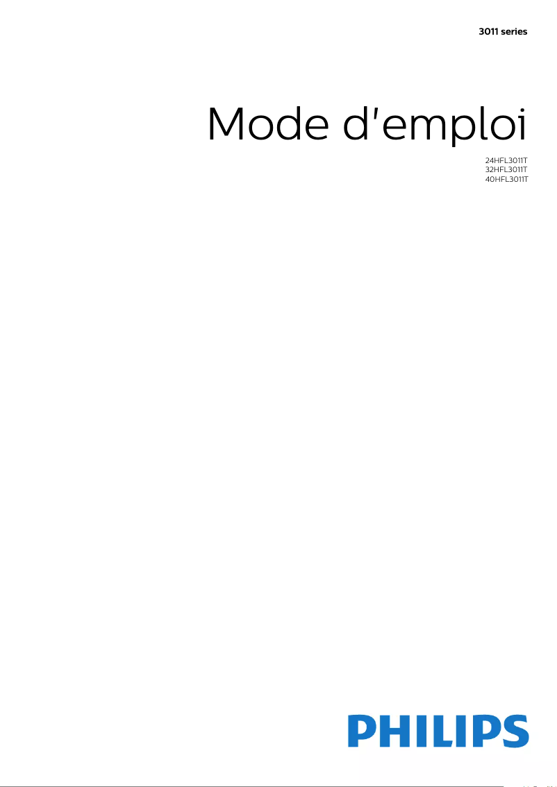 Imagen de la primera página del manual del dispositivo 40HFL3011W