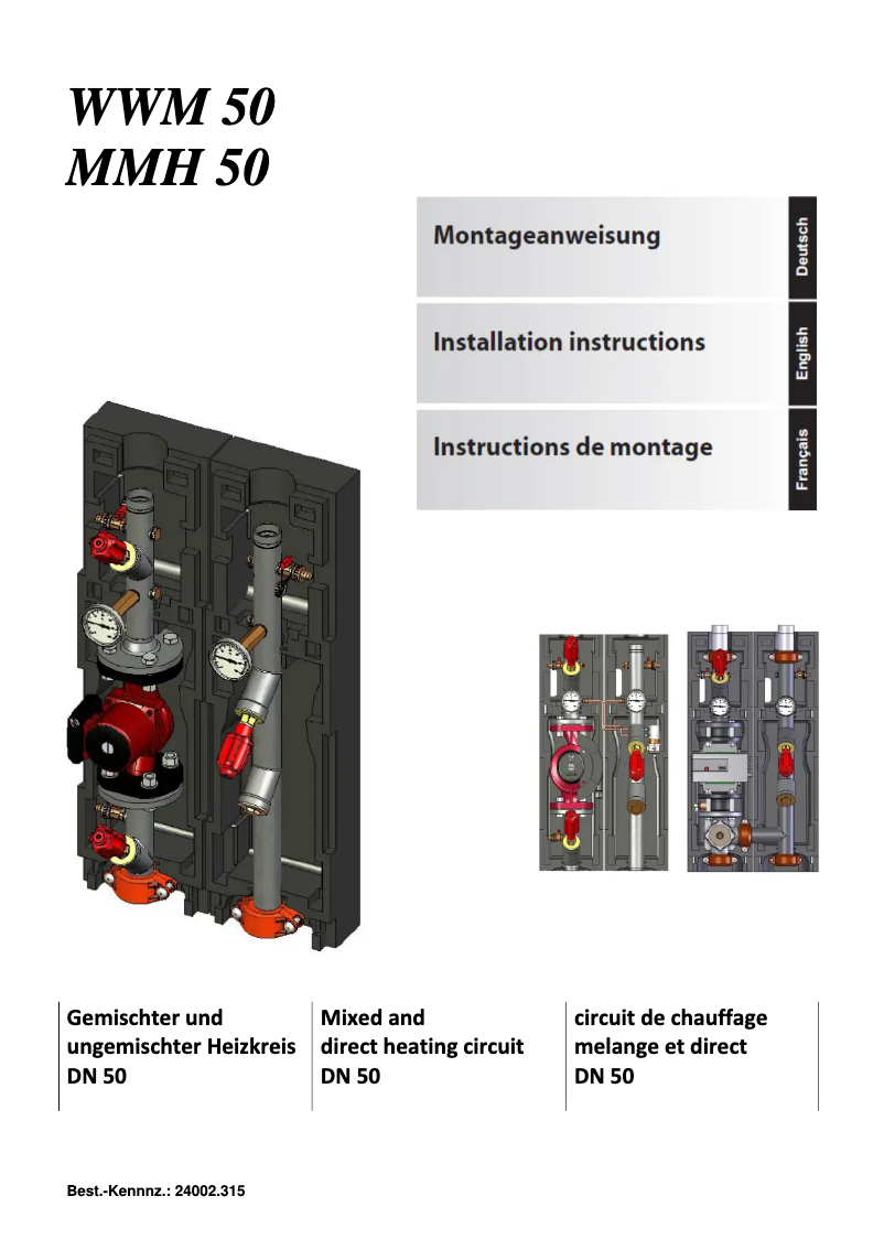 Page 1 de la notice Manuel utilisateur Dimplex WWM50