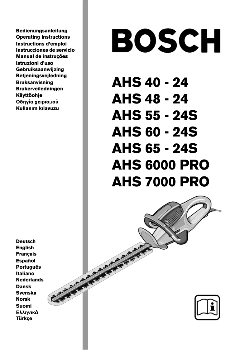 Page 1 de la notice Manuel utilisateur Bosch AHS 40-24