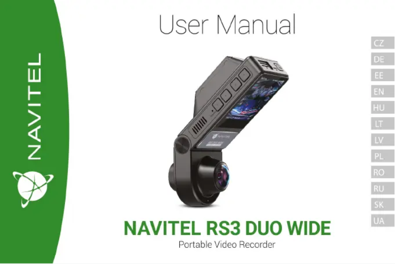 Page n°1 - Manuel utilisateur Navitel RS3 DUO WIDE