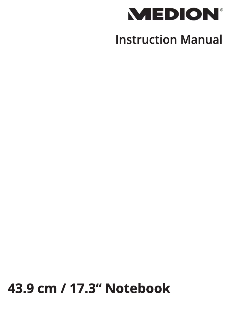 Page 1 de la notice Manuel utilisateur Medion Erazer X7849 (MD 60255)