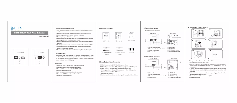 Página 1 del manual Manual de usuario HELGI HLG0383W