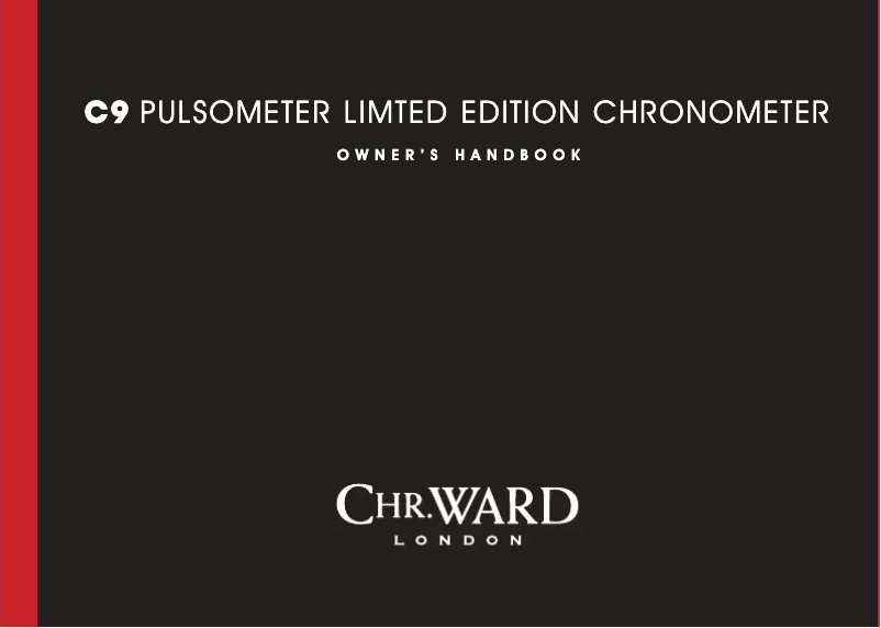Page 1 de la notice Manuel utilisateur Christopher Ward C9 Pulsometer